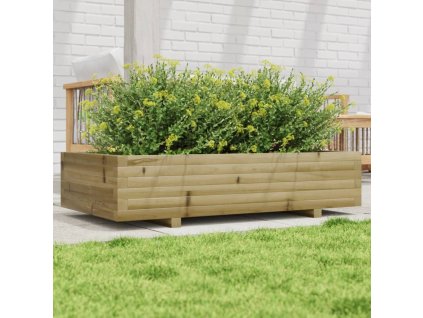 vidaXL Záhradný kvetináč 110x60x26,5 cm impregnovaná borovica