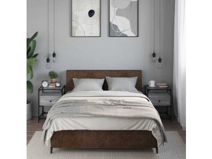 vidaXL Nočné stolíky 2 ks sivá sonoma 40x40x55 cm kompozitné drevo