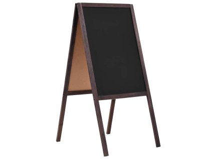 vidaXL Obojstranná voľne stojaca tabuľa z cédrového dreva 40x60 cm