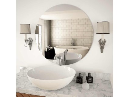 vidaXL Nástenné zrkadlo 70 cm okrúhle sklenené