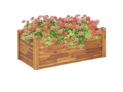 vidaXL Vyvýšený záhradný záhon 110x60x44 cm, akáciový masív