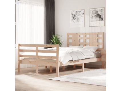 vidaXL Posteľ s matracom 120x200 cm borovicový masív