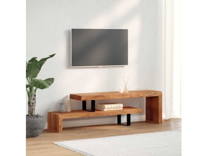 vidaXL Stolík pod TV, masívne akáciové drevo