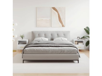 vidaXL Nočné stolíky 2 ks biele 40x35x47,5 cm kompozitné drevo