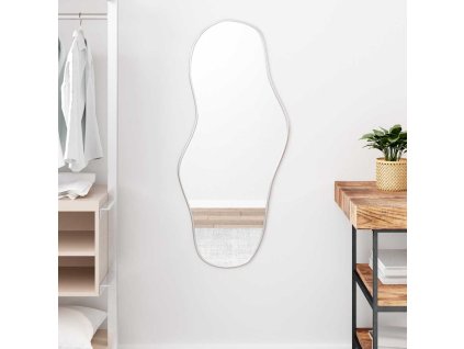 vidaXL Nástenné zrkadlo strieborné 100x45 cm