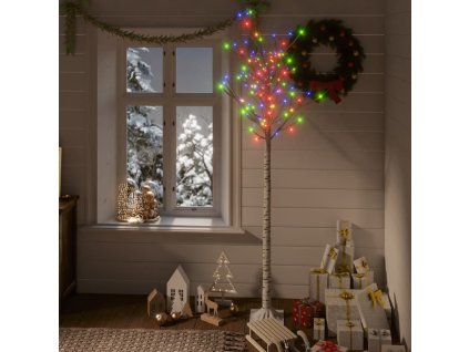 vidaXL Vianočný stromček/vŕba 180 LED 1,8 m, farebná, dovnútra/von
