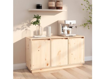 vidaXL Komoda 111x34x75 cm borovicový masív