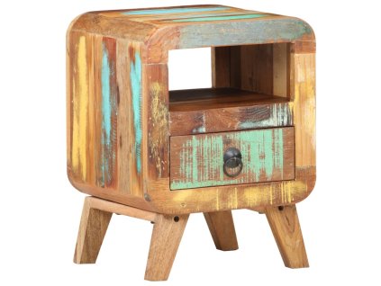 vidaXL Nočný stolík 30x30x41 cm recyklovaný masív
