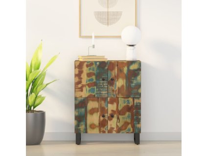 vidaXL Komoda so 4 dvierkami 60x33x75 cm masívne recyklované drevo