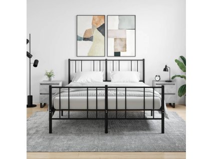 vidaXL Nočné stolíky 2 ks betónové sivé 40x35x50 cm kompozitné drevo