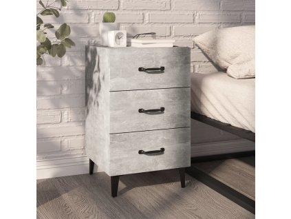 vidaXL Nočný stolík betónovo sivý 40x40x66 cm kompozitné drevo