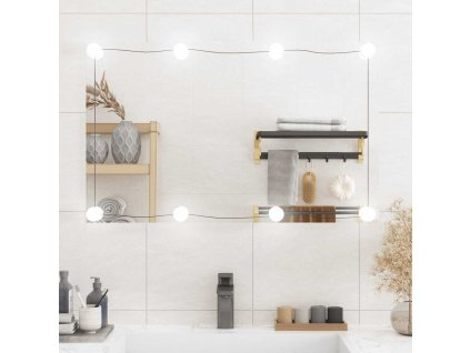 vidaXL Nástenné zrkadlo s LED svetlami 50x80 cm sklo obdĺžnik