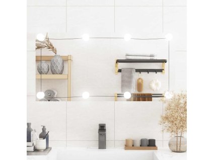 vidaXL Nástenné zrkadlo s LED 40x80 cm sklo obdĺžnik