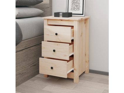 vidaXL Nočný stolík 40x35x61,5 cm masívne borovicové drevo