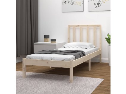 vidaXL Posteľ bez matraca 75x190 cm masívna borovica