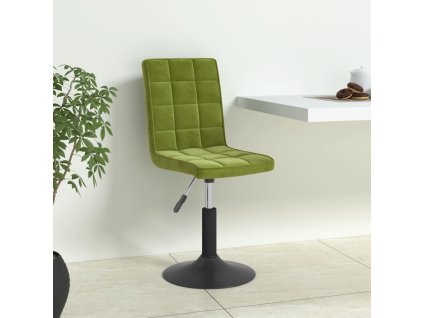 vidaXL Otočné jedálenské stoličky 4 ks bledozelené zamatové