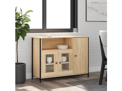 vidaXL Komoda dub sonoma 100x35x75 cm kompozitné drevo