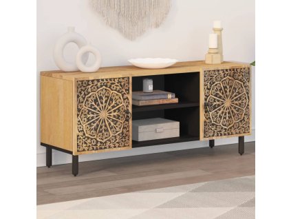 vidaXL TV skrinka 105x33x46 cm masívne mangovníkové drevo