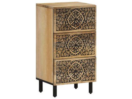 vidaXL Príručná skrinka 40x33x75 cm, mangový masív