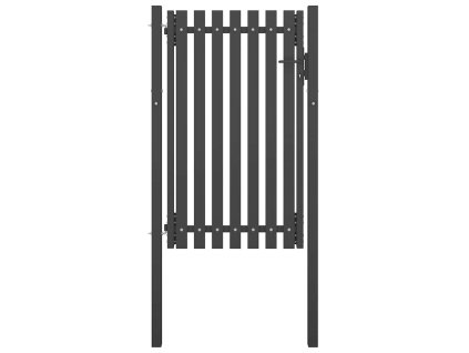 vidaXL Záhradná brána z ocele 100x150 cm antracitová