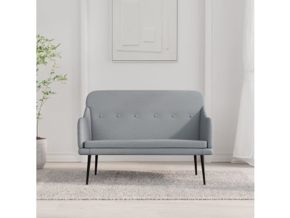 vidaXL Lavička bledosivá 110x76x80 cm látka