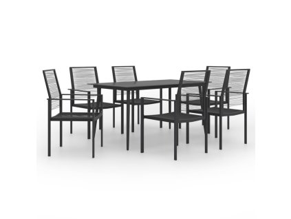 vidaXL 7-dielna záhradná jedálenská súprava