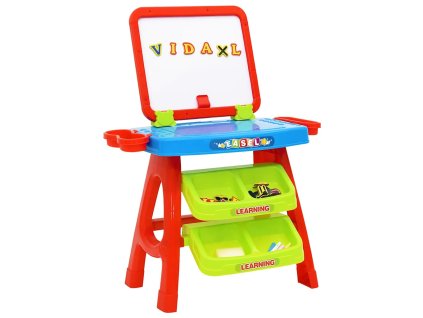 vidaXL 3-1 Detská hracia súprava s tabuľou a učebným stolom