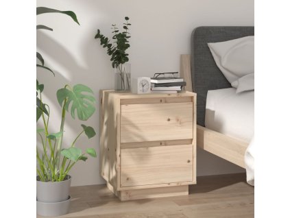 vidaXL Nočný stolík 40x35x50 cm masívne borovicové drevo