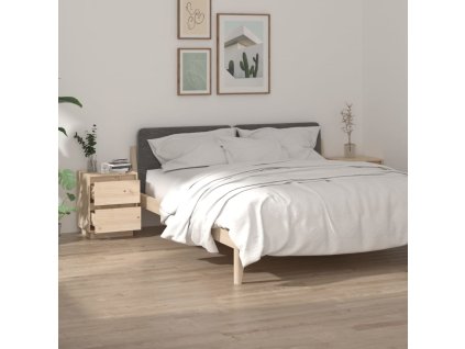 vidaXL Nočné stolíky 2 ks 40x35x50 cm masívne borovicové drevo