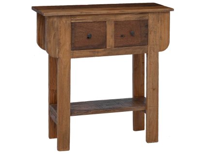 vidaXL Prístavný stolík, zmes recyklovaného dreva, 80x35x80 cm