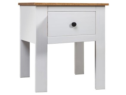 vidaXL Nočná skrinka biela 46x40x57 cm borovica Panama Range