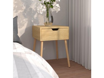 vidaXL Nočný stolík, dub sonoma 40x40x56 cm, kompozitné drevo