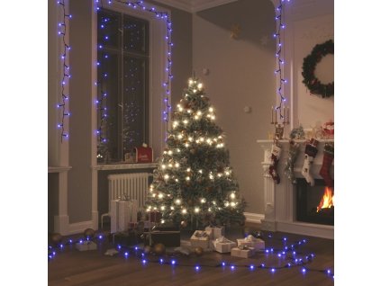 vidaXL LED reťaz s 600 LED diódami modrá 60 m PVC