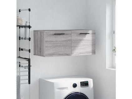 vidaXL Nástenná skrinka, sivá sonoma 80x36,5x35 cm kompozitné drevo