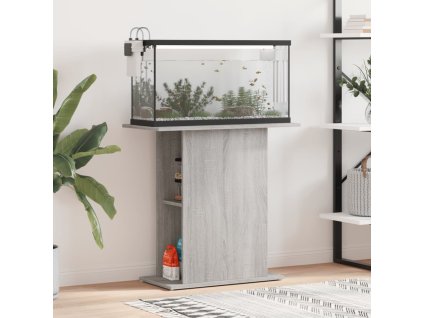 vidaXL Stojan na akvárium sivý sonoma 75x36x72,5 cm kompozitné drevo