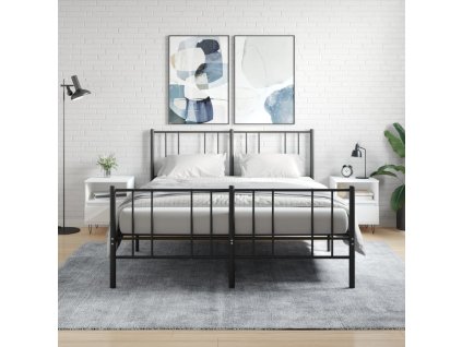 vidaXL Nočné stolíky 2 ks biele 40x35x50 cm kompozitné drevo