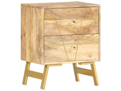 vidaXL Nočný stolík 40x30x50 cm masívne mangovníkové drevo