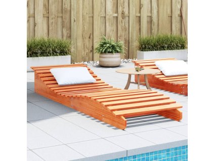 vidaXL Lehátko voskovohnedé 205x70x31,5 cm masívna borovica