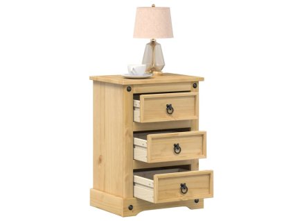 vidaXL Nočný stolík Corona 45x35x64 cm borovicový masív