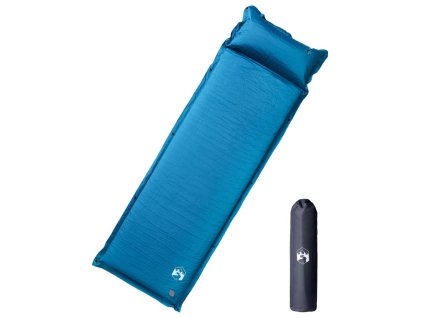 vidaXL Samonafukovací kempingový matrac s vankúšom, 1 osoba, tyrkysový