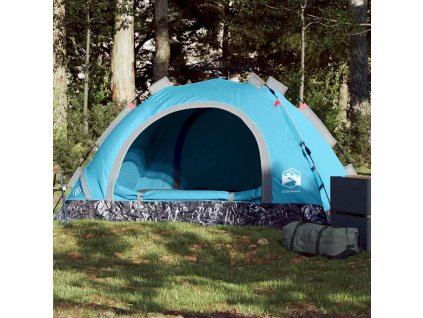 vidaXL Kempingový stan 2 osoby modrý rýchloupínací