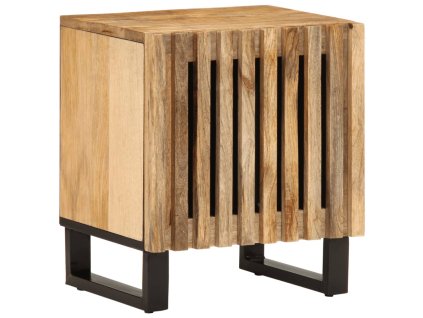 vidaXL Nočný stolík 40x34x46 cm surové masívne mango