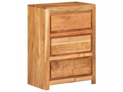 vidaXL Zásuvková skrinka 55x33x75 cm masívne akáciové drevo