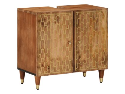 vidaXL Kúpeľňová skrinka na umývadlo 62x33x58 cm, mangový masív