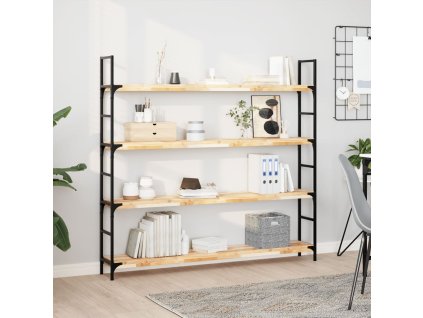 vidaXL Plávajúca polica 160x20x4 cm, neošetrený akáciový masív