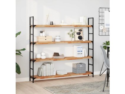 vidaXL Plávajúca polica 140x20x4 cm, akáciový masív s olejovou úpravou