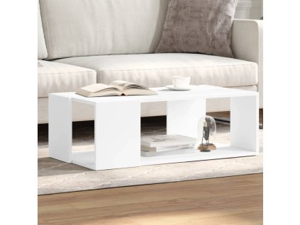 vidaXL Konferenčný stolík biely 89,5x48x30 cm kompozitné drevo