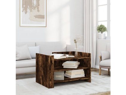 vidaXL Konferenčný stolík dymový dub 80x50x50 cm kompozitné drevo