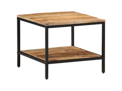 vidaXL Konferenčný stolík 55x55x45 cm, surový mangový masív