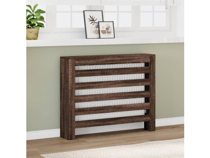 vidaXL Kryt na radiátor hnedý dub 104x20x82 cm kompozitné drevo